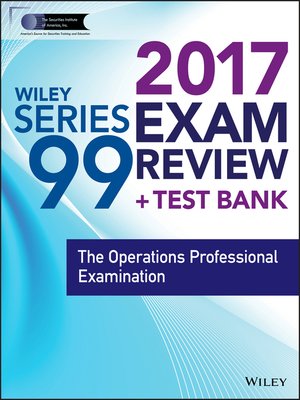 cover image of Wiley FINRA Series 99 Exam Review 2017